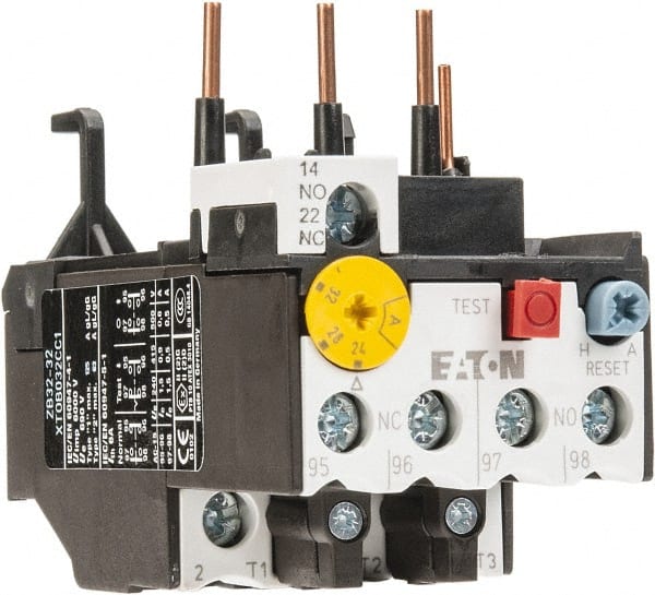 Eaton Cutler-Hammer - 24 to 32 Amp, 690 VAC, Thermal IEC Overload Relay - Trip Class 10, For Use with 25-32A Contactors - Exact Tooling