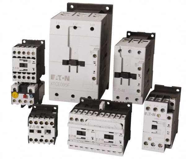 Eaton Cutler-Hammer - 3 Pole, 415 Coil VAC at 50 Hz and 480 Coil VAC at 60 Hz, 20 Amp, Nonreversible Open Enclosure IEC Contactor - Exact Tooling