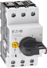 Eaton Cutler-Hammer - 20 Amp, IEC, Open Pushbutton Manual Motor Starter - 45mm Wide x 94mm Deep x 3.6667" High, 15 hp at 600 V & 5 hp at 200 V, CE Approved, CSA Certified, DIN VDE, EN/IEC, UL 508 Type E Compliant & UL Listed - Exact Tooling