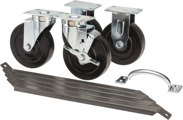 Quantum Storage - Small Parts Mobile Kit for Double Sided Rail Units - 14" Deep x 6" Wide x 4" High - Exact Tooling