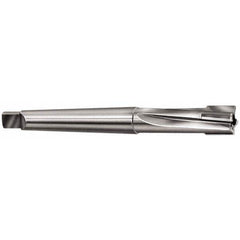 Made in USA - 13/16" Diam, 3 Flutes, Morse Taper Shank, Interchangeable Pilot Counterbore - Exact Tooling