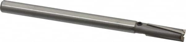 Made in USA - 9/32" Diam, 17/64" Shank, Diam, 3 Flutes, Straight Shank, Interchangeable Pilot Counterbore - Exact Tooling