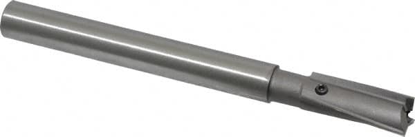 Made in USA - 13/32" Diam, 3/8" Shank, Diam, 3 Flutes, Straight Shank, Interchangeable Pilot Counterbore - Exact Tooling