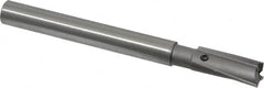 Made in USA - 13/32" Diam, 3/8" Shank, Diam, 3 Flutes, Straight Shank, Interchangeable Pilot Counterbore - Exact Tooling