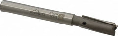 Made in USA - 1/2" Diam, 7/16" Shank, Diam, 3 Flutes, Straight Shank, Interchangeable Pilot Counterbore - Exact Tooling