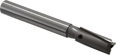Made in USA - 9/16" Diam, 1/2" Shank, Diam, 3 Flutes, Straight Shank, Interchangeable Pilot Counterbore - Exact Tooling