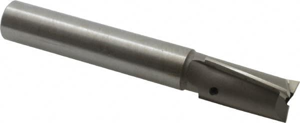 Made in USA - 27/32" Diam, 3/4" Shank, Diam, 3 Flutes, Straight Shank, Interchangeable Pilot Counterbore - Exact Tooling