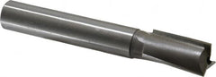 Made in USA - 7/8" Diam, 3/4" Shank, Diam, 3 Flutes, Straight Shank, Interchangeable Pilot Counterbore - Exact Tooling