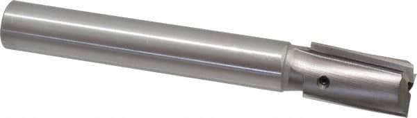 Made in USA - 29/32" Diam, 3/4" Shank, Diam, 3 Flutes, Straight Shank, Interchangeable Pilot Counterbore - Exact Tooling