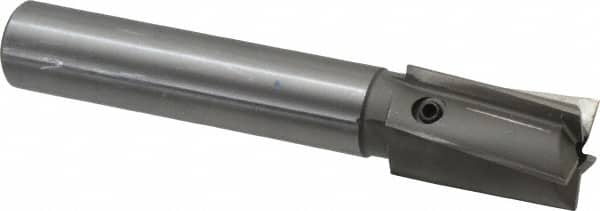 Made in USA - 1-1/4" Diam, 1" Shank, Diam, 5 Flutes, Straight Shank, Interchangeable Pilot Counterbore - Exact Tooling