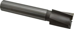 Made in USA - 1-3/4" Diam, 1-1/4" Shank, Diam, 5 Flutes, Straight Shank, Interchangeable Pilot Counterbore - Exact Tooling