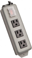 Tripp-Lite - 10 Outlets, 120 VAC15 Amps, 6' Cord, Power Outlet Strip - Keyhole, Tab Mount, 5-15 NEMA Configuration, 8-3/4" Strip - Exact Tooling