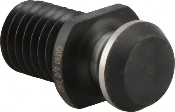 Iscar - CAT40 Taper, 5/8-11 Thread, 45° Angle Radius, Standard Retention Knob - 1-1/2" OAL, 0.74" Knob Diam, 0.64" from Knob to Flange - Exact Tooling