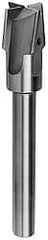 Value Collection - 21/32" Diam, 1/2" Shank, Diam, 4 Flutes, Straight Shank, Interchangeable Pilot Counterbore - Exact Tooling