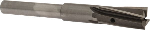 Value Collection - 23/32" Diam, 1/2" Shank, Diam, 4 Flutes, Straight Shank, Interchangeable Pilot Counterbore - Exact Tooling
