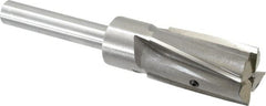 Value Collection - 1-1/8" Diam, 1/2" Shank, Diam, 4 Flutes, Straight Shank, Interchangeable Pilot Counterbore - Exact Tooling