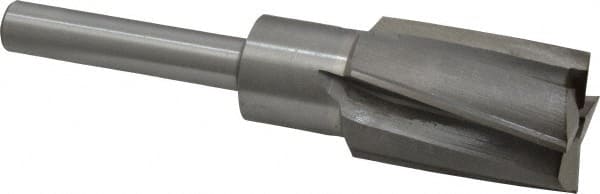 Value Collection - 1-5/16" Diam, 1/2" Shank, Diam, 4 Flutes, Straight Shank, Interchangeable Pilot Counterbore - Exact Tooling
