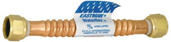 Value Collection - 3/4" FIP Inlet, 3/4" FIP Outlet, Corrugated Copper Water Heater Supply Line - Use with Water Heaters - Exact Tooling