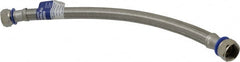 Value Collection - 3/4" FIP Inlet, 3/4" FIP Outlet, Stainless Steel Water Heater Supply Line - Use with Water Heaters - Exact Tooling