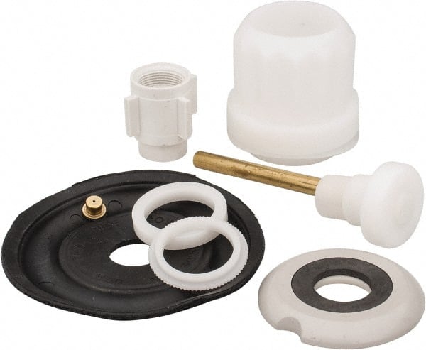 Made in USA - Urinal Flush Valve Repair Kit - For Use With Coyne and Delaney, Contain Relief Valve, Bushing, Auxiliary Valve Seal Retainer with Seal, Diaphragm, Guides, Main Seat, Friction Ring - Exact Tooling