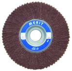 6 x 1 x 1" - 120 Grit - Aluminum Oxide - Non-Woven Flap Wheel - Exact Tooling