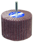 3 x 2 x 1/4" - 120 Grit - Aluminum Oxide - Non-Woven Flap Wheel - Exact Tooling