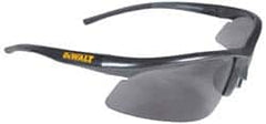 DeWALT - Smoke Lenses, Framed Safety Glasses - Anti-Fog, Scratch Resistant, Black Plastic Frame, Size Universal, Wrap Around - Exact Tooling