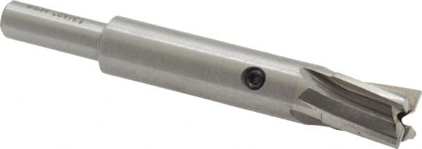 Value Collection - 13/32" Diam, 1/4" Shank, Diam, 4 Flutes, Straight Shank, Interchangeable Pilot Counterbore - Exact Tooling