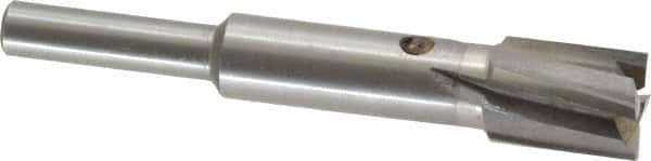 Value Collection - 15/32" Diam, 1/4" Shank, Diam, 4 Flutes, Straight Shank, Interchangeable Pilot Counterbore - Exact Tooling