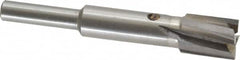 Value Collection - 15/32" Diam, 1/4" Shank, Diam, 4 Flutes, Straight Shank, Interchangeable Pilot Counterbore - Exact Tooling