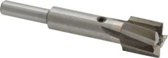 Value Collection - 9/16" Diam, 1/4" Shank, Diam, 4 Flutes, Straight Shank, Interchangeable Pilot Counterbore - Exact Tooling