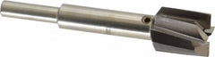 Value Collection - 21/32" Diam, 1/4" Shank, Diam, 4 Flutes, Straight Shank, Interchangeable Pilot Counterbore - Exact Tooling