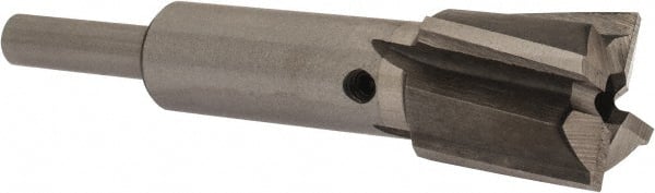 Value Collection - 3/4" Diam, 1/4" Shank, Diam, 4 Flutes, Straight Shank, Interchangeable Pilot Counterbore - Exact Tooling