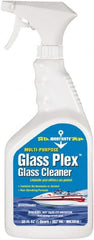 CRC - 32 oz Bottle Mild Glass Cleaner - Use on Glass Surfaces, Plexiglass, Plastics, Acrylic, Fiberglass, Counters, Appliances, Chrome, Stainless Steel, Isinglass - Exact Tooling