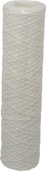 Parker - 2-1/2" OD, 5µ, Polyester String-Wound Cartridge Filter - 10" Long - Exact Tooling