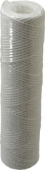 Parker - 2-1/2" OD, 10µ, Polyester String-Wound Cartridge Filter - 10" Long - Exact Tooling