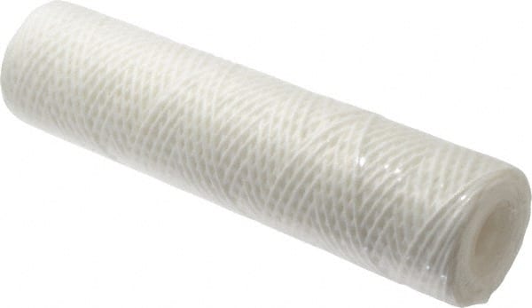 Parker - 2-1/2" OD, 25µ, Polyester String-Wound Cartridge Filter - 10" Long - Exact Tooling