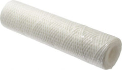 Parker - 2-1/2" OD, 25µ, Polyester String-Wound Cartridge Filter - 10" Long - Exact Tooling