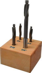 Value Collection - #10 to #6 Wire Socket Head Cap Screw Compatible, High Speed Steel, Solid Pilot Counterbore Set - Exact Tooling