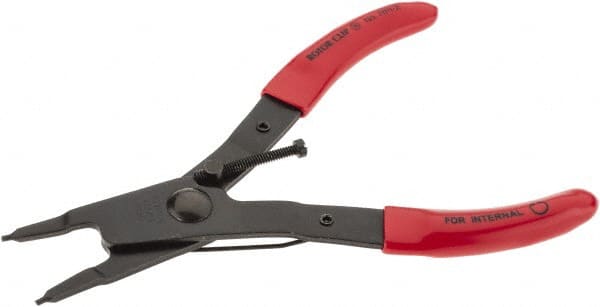 Rotor Clip - DHO Internal Retaining Ring Pliers - 5-1/2" OAL - Exact Tooling