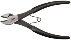 Clauss - 7" OAL, Wire Cutter - 7/8" Jaw Length x 1-1/8" Jaw Width, Standard Head, Vinyl Coated Handle - Exact Tooling