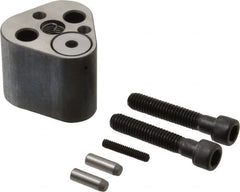 Dayton Lamina - 1/2" Shank Diam, 2" Base Length x 1.97" Base Width x 1-5/8" Base Height, 3/8-16 Thread, Alloy Steel Mold Punch Retainer - 1/4" Dowel Diam, 3/4" Length Between Dowel & Screw, 2" Thread Length, Ball Lock, Heavy Duty (HRT) Series - Exact Tooling