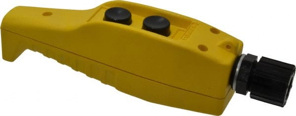 Hubbell Wiring Device-Kellems - 2 Operator, Mushroom Head Pendant Control Station - Up-Down (Legend), Momentary Switch, NO/NC Contact, NEMA 4X - Exact Tooling