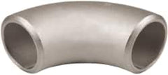 Merit Brass - 3/4" Grade 304L Stainless Steel Pipe 90° Long Radius Elbow - Butt Weld x Butt Weld End Connections - Exact Tooling