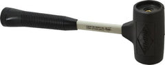 NUPLA - 32 oz Head 2" Face Diam Nonsparking Composite Dead Blow Hammer without Faces - 13" OAL, Fiberglass Handle - Exact Tooling