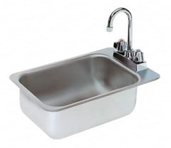 Advance Tabco - 10" Long x 14" Wide Inside, 1 Compartment, Stainless Steel Stainless Steel Drop In Sink - 20 Gauge, 12" Long x 18" Wide Outside, 5" Deep - Exact Tooling