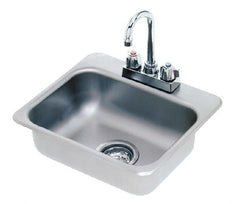 Advance Tabco - 14" Long x 10" Wide Inside, 1 Compartment, Stainless Steel Stainless Steel Drop In Sink - 20 Gauge, 16" Long x 14" Wide Outside, 5" Deep - Exact Tooling
