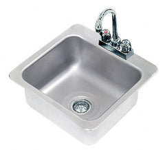 Advance Tabco - 16" Long x 14" Wide Inside, 1 Compartment, Stainless Steel Stainless Steel Drop In Sink - 20 Gauge, 19" Long x 18-1/2" Wide Outside, 8" Deep - Exact Tooling