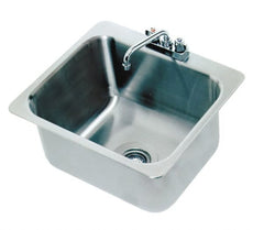 Advance Tabco - 20" Long x 16" Wide Inside, 1 Compartment, Stainless Steel Stainless Steel Drop In Sink - 20 Gauge, 23" Long x 20-1/2" Wide Outside, 12" Deep - Exact Tooling