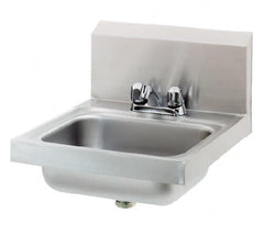 Eagle MHC - 13-1/2" Long x 9-3/4" Wide Inside, 1 Compartment, Stainless Steel Stainless Steel Hand Sink - 20 Gauge, 18-7/8" Long x 16-1/2" Wide x 14-1/4" High Outside, 6-3/4" Deep - Exact Tooling